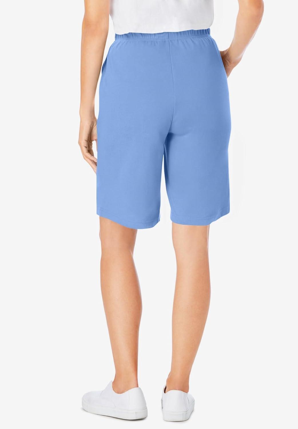 imageWoman Within Plus Size 7Day Knit ShortFrench Blue