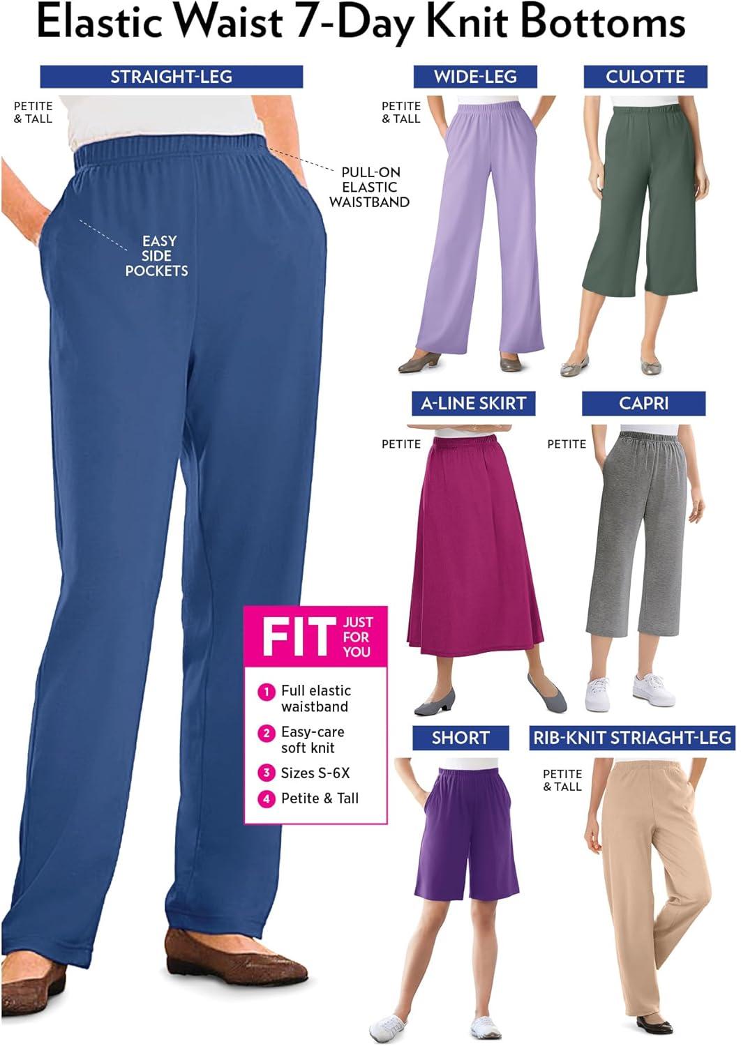 imageWoman Within Plus Size 7Day Knit ShortSoft Iris