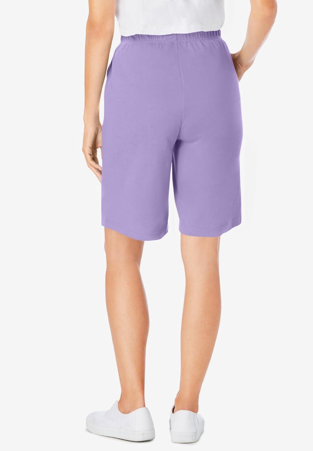 imageWoman Within Plus Size 7Day Knit ShortWaterfall