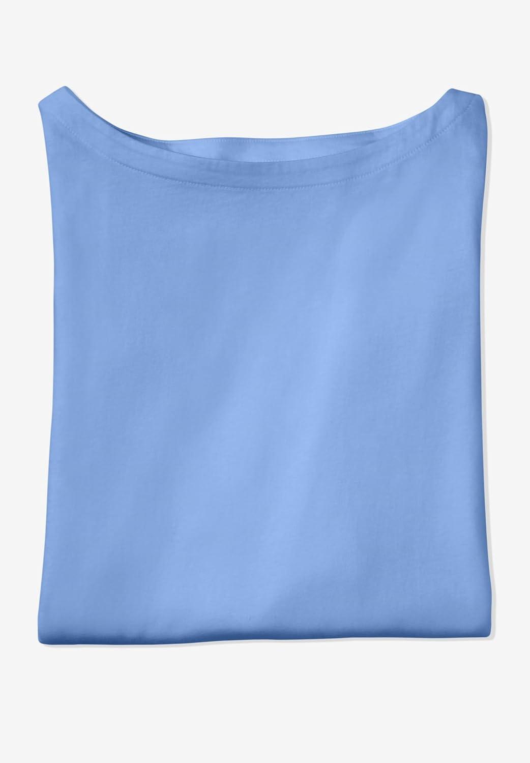 imageWoman Within Plus Size Perfect ThreeQuarter Sleeve Boatneck TeeClassic Red