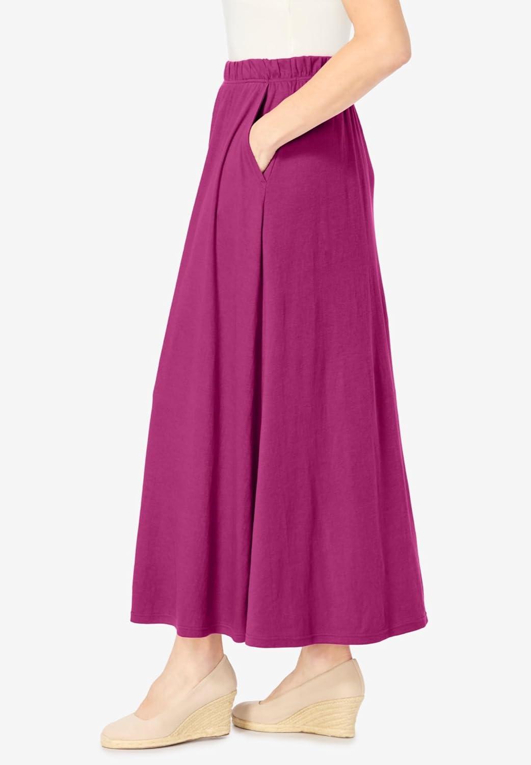 imageWoman Within Plus Size Petite 7Day Maxi SkirtDeep Cobalt