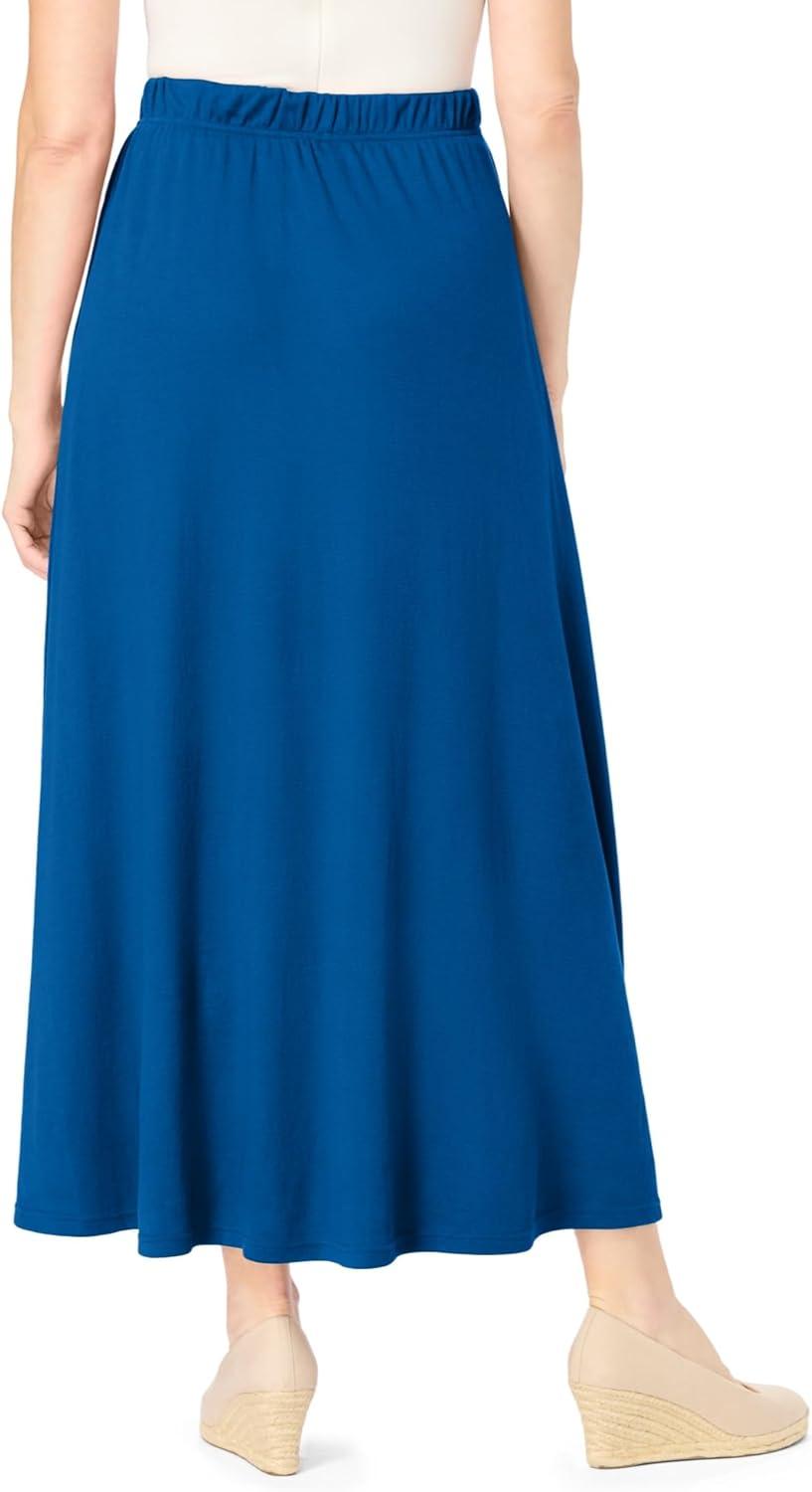 imageWoman Within Plus Size Petite 7Day Maxi SkirtDeep Cobalt