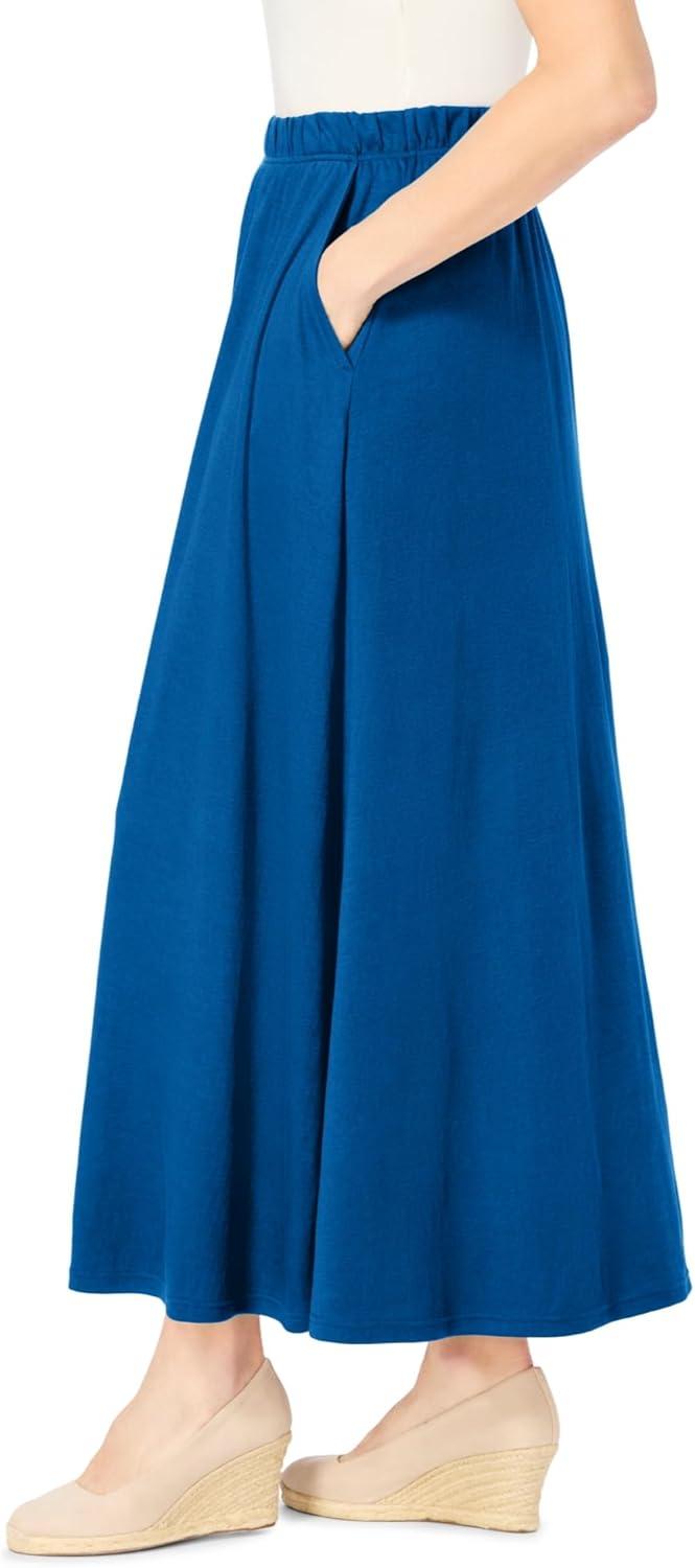 imageWoman Within Plus Size Petite 7Day Maxi SkirtDeep Cobalt