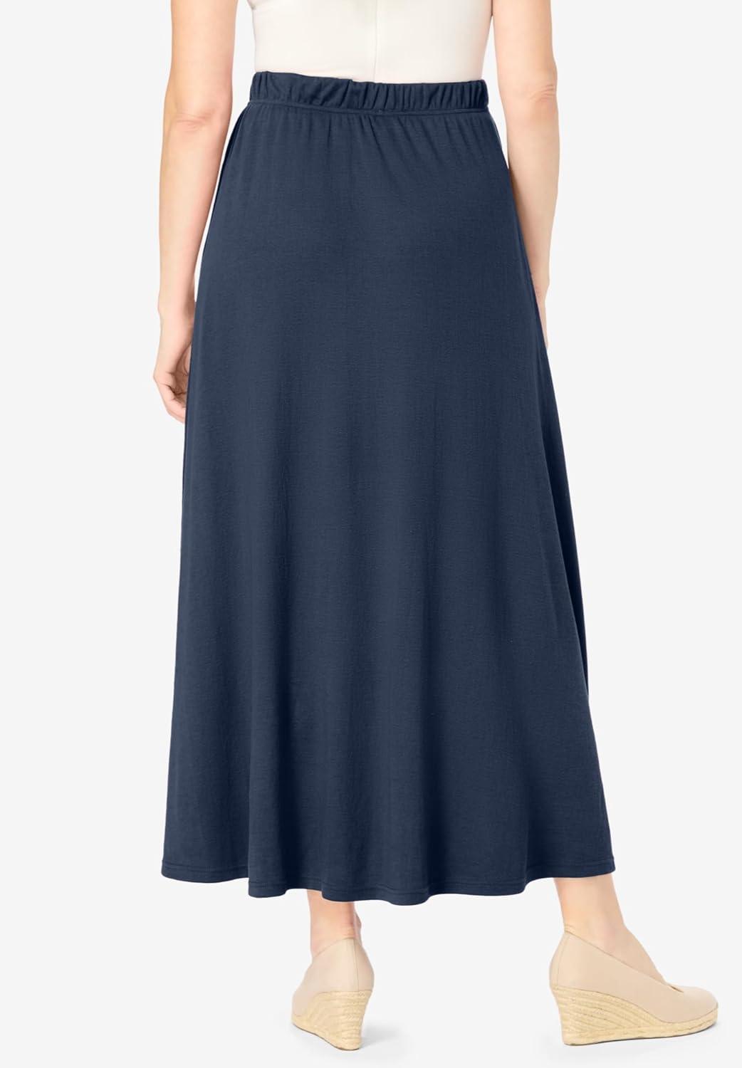 imageWoman Within Plus Size Petite 7Day Maxi SkirtNavy