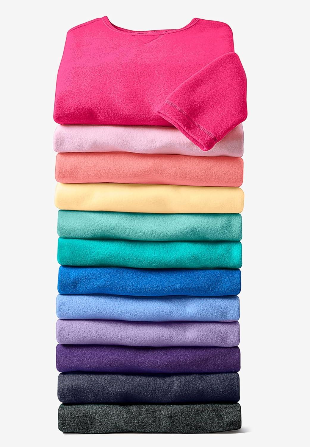 imageWoman Within Plus Size Sherpa SweatshirtGrenadine