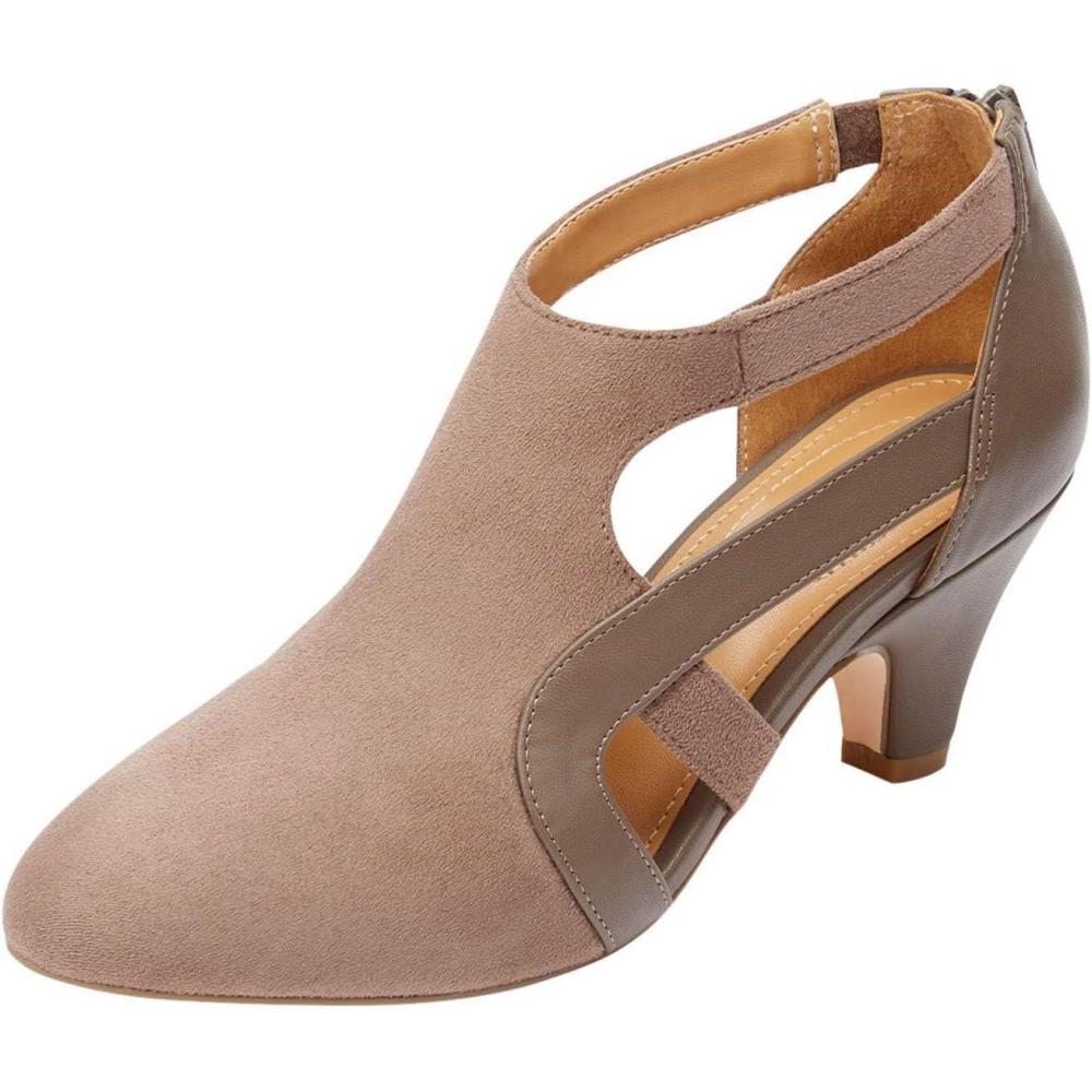imageComfortview Womens Wide Width The Sage PumpDark Taupe