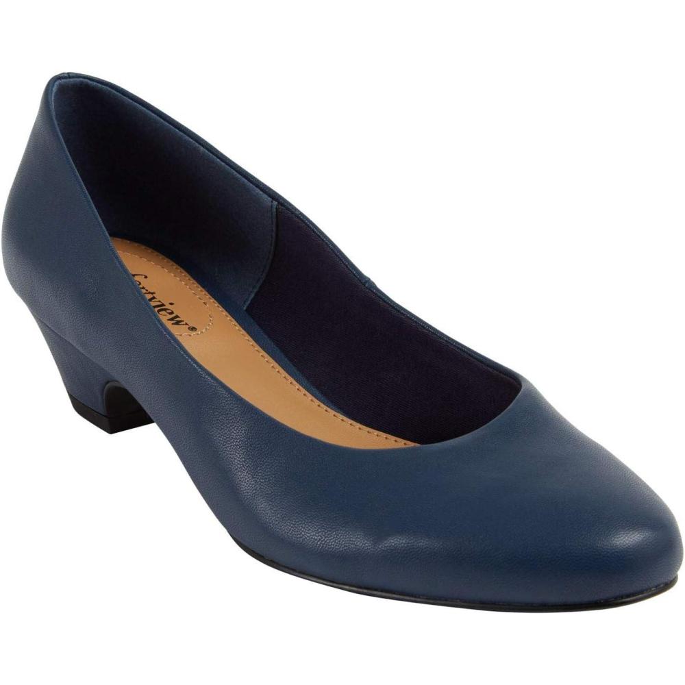 imageComfortview Womens Wide Width The Vida PumpNavy