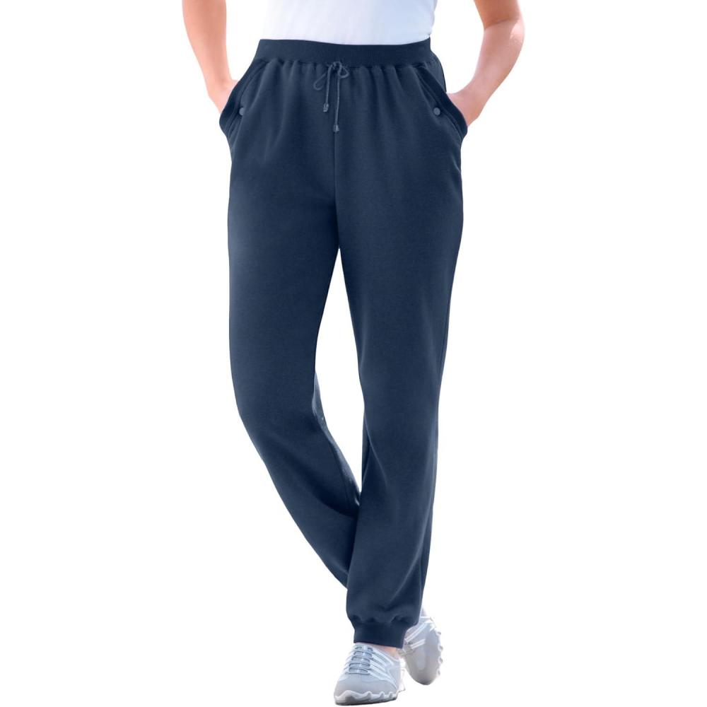 imageWoman Within Plus Size BetterFleece PullOn Jogger SweatpantsNavy