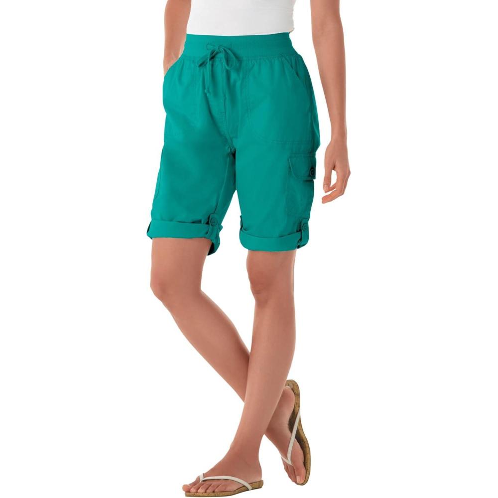 imageWoman Within Plus Size Convertible Length Cargo BermudaShortWaterfall