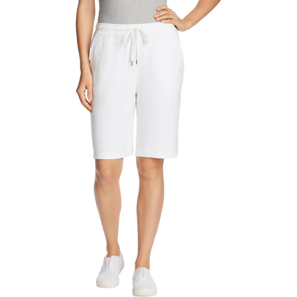 imageWoman Within Plus Size Sport Knit ShortWhite