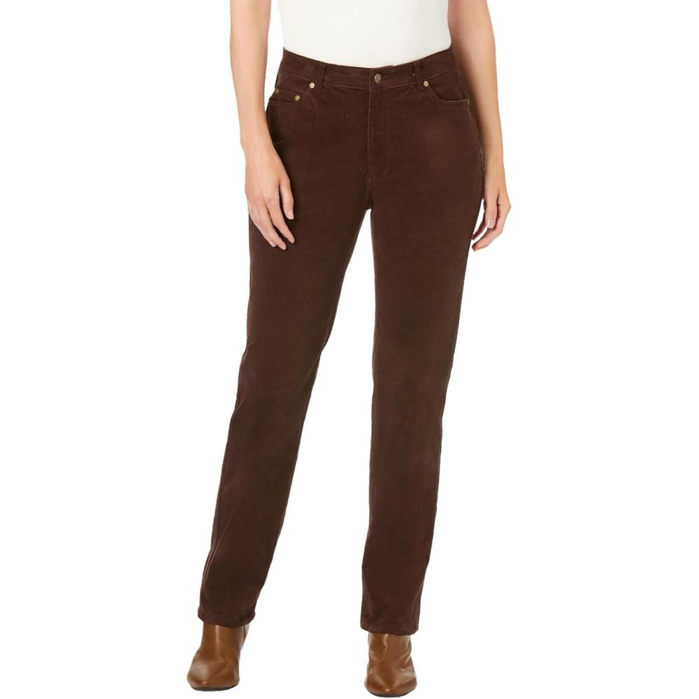 imageWoman Within Plus Size Stretch Corduroy Bootcut PantChocolate