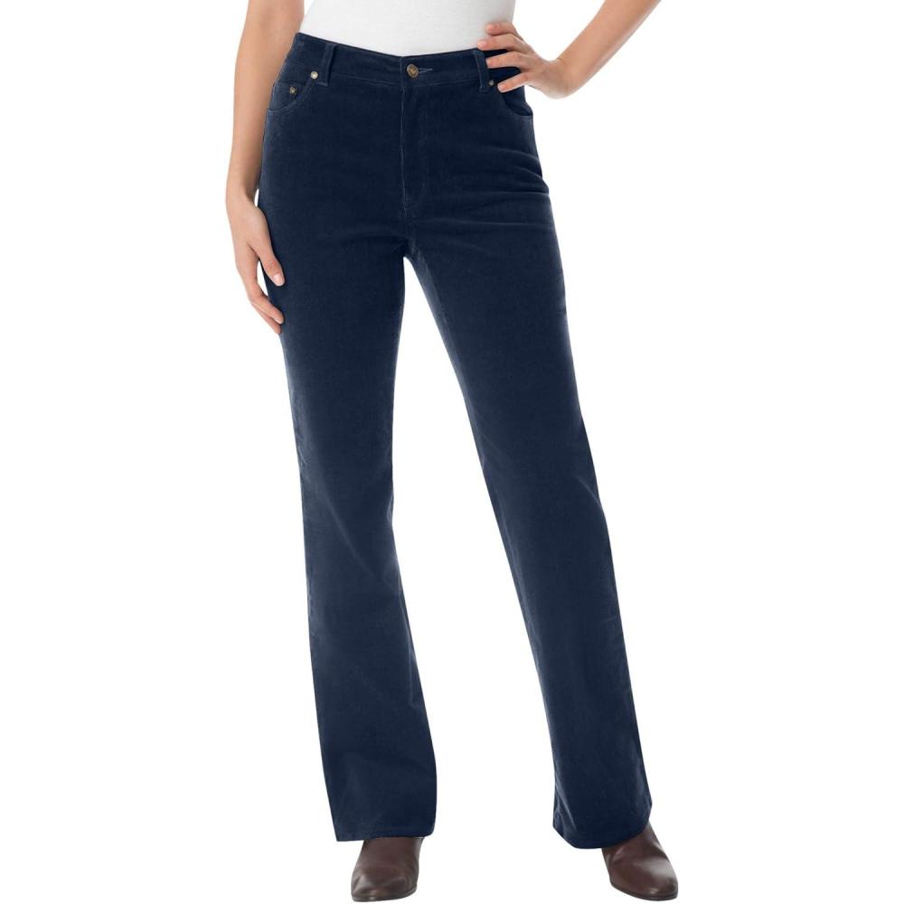 imageWoman Within Plus Size Stretch Corduroy Bootcut PantNavy