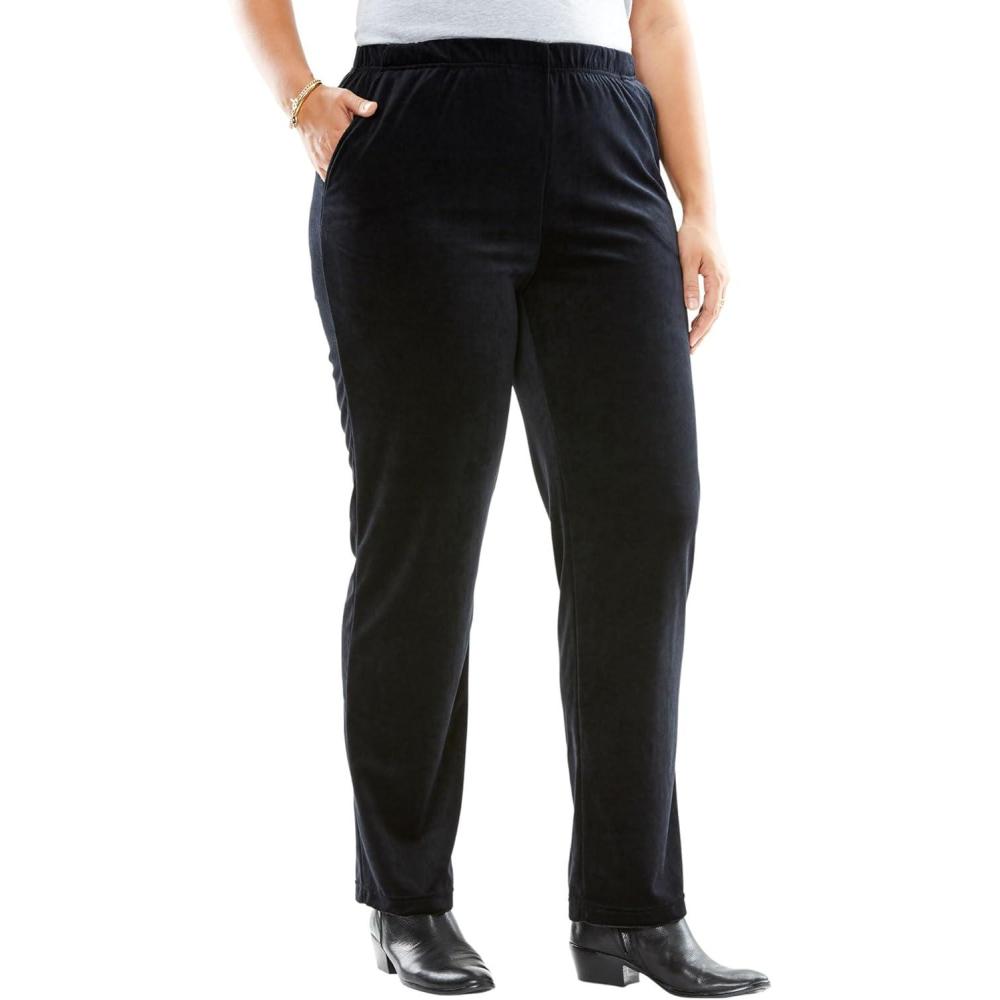 imageWoman Within Plus Size Velour PantBlack