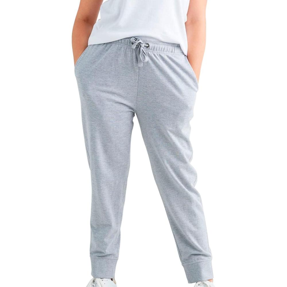 imageellos Plus Size French Terry JoggerHeather Grey