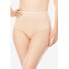 Comfort Choice Plus Size Full Coverage Nylon Brief 10-Pack(Nude Black Pack)