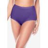 Comfort Choice Plus Size Full Coverage Nylon Brief 5-Pack(Bright Pack)