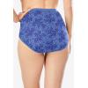 Comfort Choice Plus Size Full Coverage Nylon Brief 5-Pack(Flower Pack)