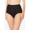 Comfort Choice Plus Size Full Coverage Nylon Brief 5-Pack(Nude Black Pack)