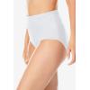 Comfort Choice Plus Size Full Coverage Nylon Brief 5-Pack(White Pack)