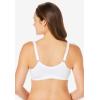 Comfort Choice Women’s Plus Size 3-Pack Front-Close Cotton Wireless Bra(Pastel Assorted)