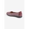 Comfortview Women’s The Bethany Slip On Flat (Wide Widths Available)(Burgundy Metallic)