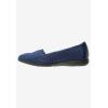 Comfortview Women’s The Bethany Slip On Flat (Wide Widths Available)(Navy Solid)