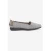 Comfortview Women’s The Bethany Slip On Flat (Wide Widths Available)(Pewter)
