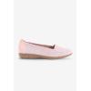Comfortview Women’s The Bethany Slip On Flat (Wide Widths Available)(Rose Mist)