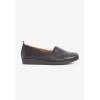 Comfortview Women’s Wide Width The June Flat(Black)