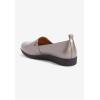 Comfortview Women’s Wide Width The June Flat(Gunmetal)