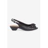 Comfortview Women’s Wide Width The Rider Slingback(Black)