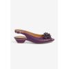 Comfortview Women’s Wide Width The Rider Slingback(Eggplant)