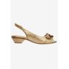 Comfortview Women’s Wide Width The Rider Slingback(Gold)