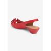 Comfortview Women’s Wide Width The Rider Slingback(Hot Red)