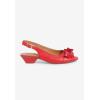 Comfortview Women’s Wide Width The Rider Slingback(Hot Red)