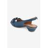 Comfortview Women’s Wide Width The Rider Slingback(Midnight Teal)