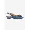 Comfortview Women’s Wide Width The Rider Slingback(Midnight Teal)