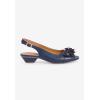 Comfortview Women’s Wide Width The Rider Slingback(Navy)