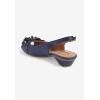 Comfortview Women’s Wide Width The Rider Slingback(Navy)