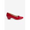 Comfortview Women’s Wide Width The Vida Pump(Red Patent)