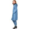 TOTES Women’s Plus Size Mid-Length Raincoat(Storm Blue)