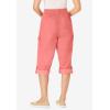 Woman Within Convertible Length Cargo Capri/Bermuda(Sweet Coral)