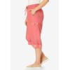 Woman Within Convertible Length Cargo Capri/Bermuda(Sweet Coral)