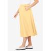 Woman Within Plus Size 7-Day Knit A-Line Skirt(Banana)