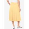 Woman Within Plus Size 7-Day Knit A-Line Skirt(Banana)