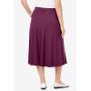Woman Within Plus Size 7-Day Knit A-Line Skirt(Deep Claret)