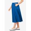 Woman Within Plus Size 7-Day Knit A-Line Skirt(Deep Cobalt)