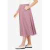 Woman Within Plus Size 7-Day Knit A-Line Skirt(Dusty Pink)