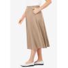 Woman Within Plus Size 7-Day Knit A-Line Skirt(New Khaki)