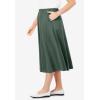 Woman Within Plus Size 7-Day Knit A-Line Skirt(Pine)